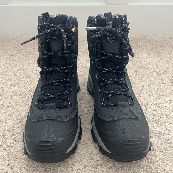 Womens COLUMBIA Bugaboots Black Waterproof Snow Boots  Size 7.5 - Picture 4 of 7